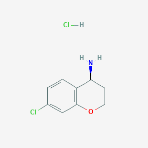 molecular formula C9H11Cl2NO B2961792 (S)-7-Chlorochroman-4-amine hcl CAS No. 2241594-38-5