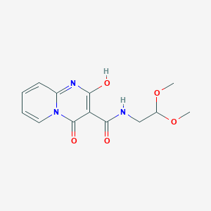 molecular formula C13H15N3O5 B2961797 N-(2,2-dimethoxyethyl)-2-hydroxy-4-oxo-4H-pyrido[1,2-a]pyrimidine-3-carboxamide CAS No. 886899-30-5