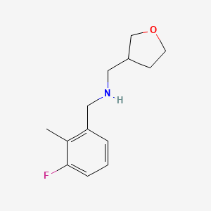 N-[(3-Fluoro-2-methylphenyl)methyl]-1-(oxolan-3-yl)methanamine
