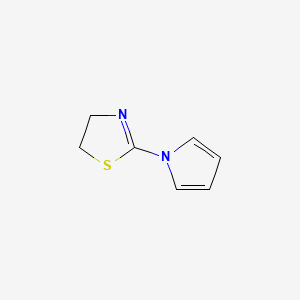 molecular formula C7H8N2S B2961816 2-(1H-pyrrol-1-yl)-4,5-dihydro-1,3-thiazole CAS No. 383142-86-7