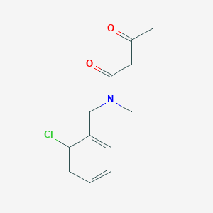 molecular formula C12H14ClNO2 B2961832 N-[(2-chlorophenyl)methyl]-N-methyl-3-oxobutanamide CAS No. 253129-45-2
