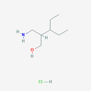 2-(Aminomethyl)-3-ethylpentan-1-ol;hydrochloride