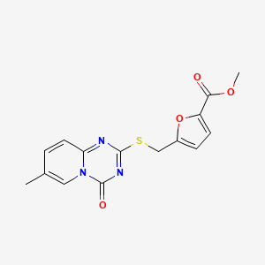 Methyl 5-[(7-methyl-4-oxopyrido[1,2-a][1,3,5]triazin-2-yl)sulfanylmethyl]furan-2-carboxylate