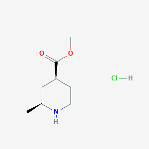methyl (2S,4S)-2-methylpiperidine-4-carboxylate;hydrochloride
