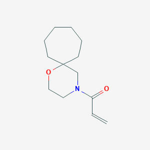 molecular formula C13H21NO2 B2961864 1-(1-Oxa-4-azaspiro[5.6]dodecan-4-yl)prop-2-en-1-one CAS No. 2175582-44-0