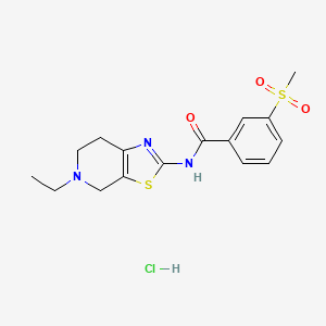 N-(5-ethyl-4,5,6,7-tetrahydrothiazolo[5,4-c]pyridin-2-yl)-3-(methylsulfonyl)benzamide hydrochloride
