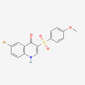 6-Bromo-3-(4-methoxybenzenesulfonyl)quinolin-4-ol