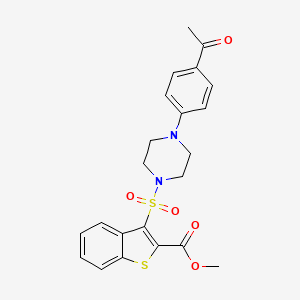 Methyl 3-{[4-(4-acetylphenyl)piperazin-1-yl]sulfonyl}-1-benzothiophene-2-carboxylate