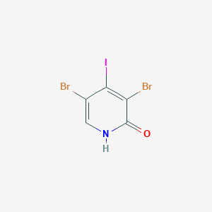 molecular formula C5H2Br2INO B2961888 3,5-Dibromo-4-iodopyridin-2(1H)-one CAS No. 2378806-53-0