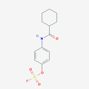 1-(Cyclohexanecarbonylamino)-4-fluorosulfonyloxybenzene