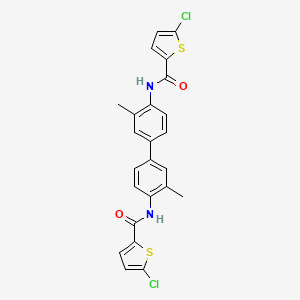 5-chloro-N-[4-[4-[(5-chlorothiophene-2-carbonyl)amino]-3-methylphenyl]-2-methylphenyl]thiophene-2-carboxamide