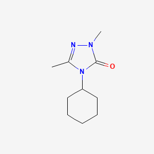 molecular formula C10H17N3O B2961920 4-cyclohexyl-1,3-dimethyl-4,5-dihydro-1H-1,2,4-triazol-5-one CAS No. 2200573-87-9