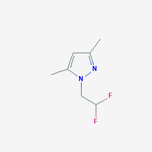 molecular formula C7H10F2N2 B2961935 1-(2,2-difluoroethyl)-3,5-dimethyl-1H-pyrazole CAS No. 1006959-46-1