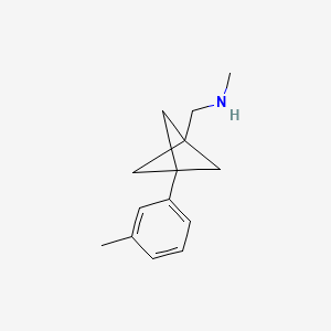 N-Methyl-1-[3-(3-methylphenyl)-1-bicyclo[1.1.1]pentanyl]methanamine
