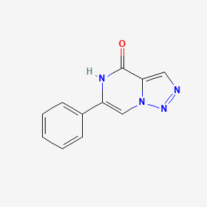 molecular formula C11H8N4O B2961940 6-phenyl[1,2,3]triazolo[1,5-a]pyrazin-4(5H)-one CAS No. 1823850-09-4