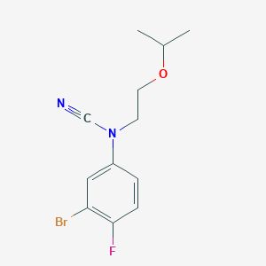 3-bromo-N-cyano-4-fluoro-N-[2-(propan-2-yloxy)ethyl]aniline