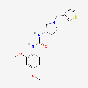 1-(2,4-Dimethoxyphenyl)-3-{1-[(thiophen-3-yl)methyl]pyrrolidin-3-yl}urea