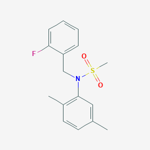 N-(2,5-dimethylphenyl)-N-(2-fluorobenzyl)methanesulfonamide