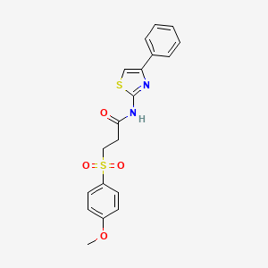 3-((4-methoxyphenyl)sulfonyl)-N-(4-phenylthiazol-2-yl)propanamide