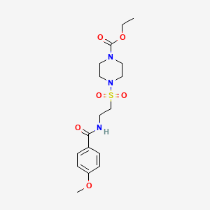 Ethyl 4-((2-(4-methoxybenzamido)ethyl)sulfonyl)piperazine-1-carboxylate