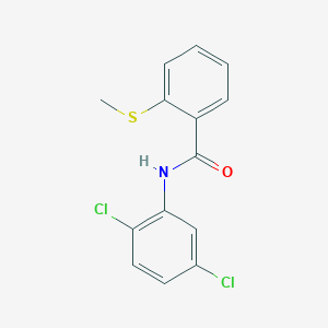 molecular formula C14H11Cl2NOS B296197 N-(2,5-dichlorophenyl)-2-(methylsulfanyl)benzamide 