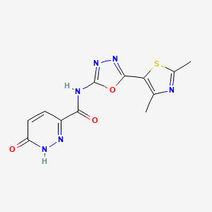 N-(5-(2,4-dimethylthiazol-5-yl)-1,3,4-oxadiazol-2-yl)-6-oxo-1,6-dihydropyridazine-3-carboxamide