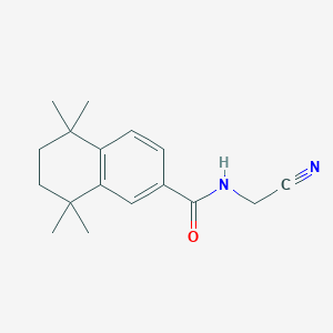 molecular formula C17H22N2O B2961977 N-(Cyanomethyl)-5,5,8,8-tetramethyl-6,7-dihydronaphthalene-2-carboxamide CAS No. 2127703-88-0