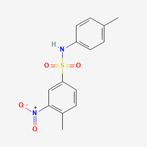 molecular formula C14H14N2O4S B2961979 4-methyl-N-(4-methylphenyl)-3-nitrobenzenesulfonamide CAS No. 295361-07-8