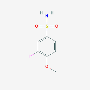 molecular formula C7H8INO3S B296198 3-Iodo-4-methoxybenzenesulfonamide 