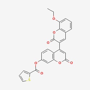 4-(8-Ethoxy-2-oxochromen-3-yl)-2-oxochromen-7-yl thiophene-2-carboxylate