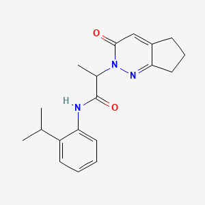 N-(2-isopropylphenyl)-2-(3-oxo-3,5,6,7-tetrahydro-2H-cyclopenta[c]pyridazin-2-yl)propanamide