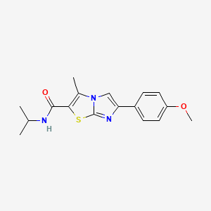 N-isopropyl-6-(4-methoxyphenyl)-3-methylimidazo[2,1-b][1,3]thiazole-2-carboxamide
