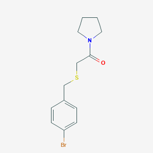 1-{[(4-Bromobenzyl)thio]acetyl}pyrrolidine