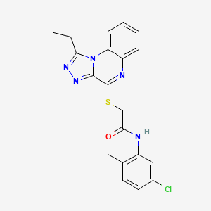 N-(5-chloro-2-methylphenyl)-2-({1-ethyl-[1,2,4]triazolo[4,3-a]quinoxalin-4-yl}sulfanyl)acetamide