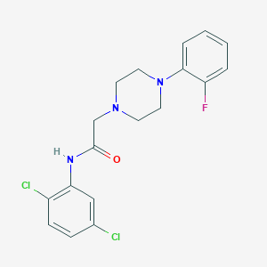 molecular formula C18H18Cl2FN3O B2962008 N-(2,5-dichlorophenyl)-2-[4-(2-fluorophenyl)piperazin-1-yl]acetamide CAS No. 701280-83-3
