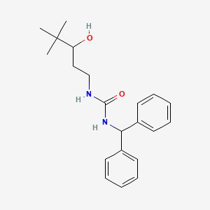 molecular formula C21H28N2O2 B2962016 1-Benzhydryl-3-(3-hydroxy-4,4-dimethylpentyl)urea CAS No. 1396801-82-3
