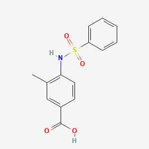 3-Methyl-4-[(phenylsulfonyl)amino]benzoic acid