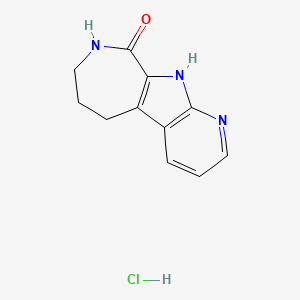 molecular formula C11H12ClN3O B2962032 6,8,11-Triazatricyclo[7.5.0.0,2,7]tetradeca-1(9),2,4,6-tetraen-10-one hydrochloride CAS No. 1909318-93-9