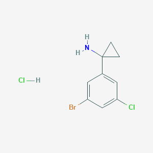 1-(3-Bromo-5-chlorophenyl)cyclopropan-1-amine hydrochloride