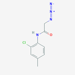 molecular formula C9H9ClN4O B2962047 2-azido-N-(2-chloro-4-methylphenyl)acetamide CAS No. 1160748-12-8