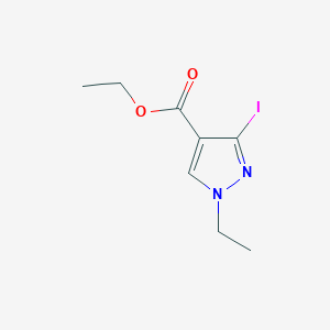 molecular formula C8H11IN2O2 B2962084 Ethyl 1-ethyl-3-iodopyrazole-4-carboxylate CAS No. 1257250-76-2