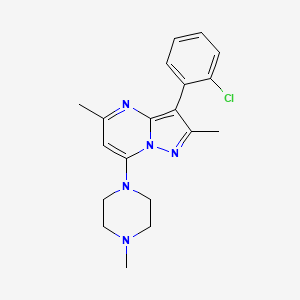 3-(2-Chlorophenyl)-2,5-dimethyl-7-(4-methylpiperazin-1-yl)pyrazolo[1,5-a]pyrimidine
