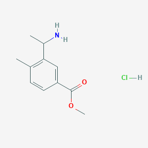 Methyl 3-(1-aminoethyl)-4-methylbenzoate hydrochloride