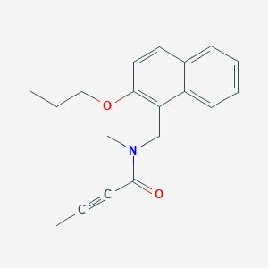 N-Methyl-N-[(2-propoxynaphthalen-1-yl)methyl]but-2-ynamide