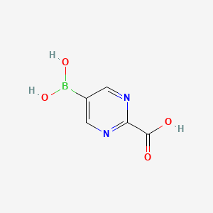 molecular formula C5H5BN2O4 B2962110 2-羧基嘧啶-5-硼酸 CAS No. 1814939-13-3