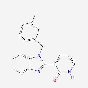 molecular formula C20H17N3O B2962112 3-[1-(3-甲基苄基)-1H-1,3-苯并咪唑-2-基]-2(1H)-吡啶酮 CAS No. 861211-96-3