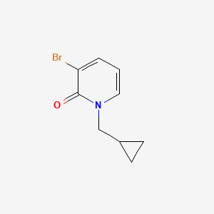 molecular formula C9H10BrNO B2962123 3-溴-1-(环丙基甲基)吡啶-2(1H)-酮 CAS No. 1602551-71-2