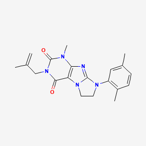 8-(2,5-dimethylphenyl)-1-methyl-3-(2-methylallyl)-7,8-dihydro-1H-imidazo[2,1-f]purine-2,4(3H,6H)-dione