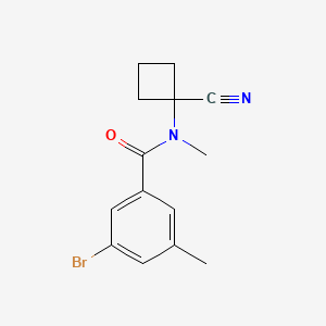 3-bromo-N-(1-cyanocyclobutyl)-N,5-dimethylbenzamide