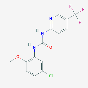 1-(5-Chloro-2-methoxyphenyl)-3-[5-(trifluoromethyl)pyridin-2-yl]urea